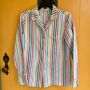 BODEN Candy Stripe PJ Style Shirt Jacket